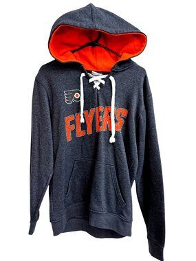 Philadelphia Flyers NHL Hoodie Lace-Up Pullover S 34/36